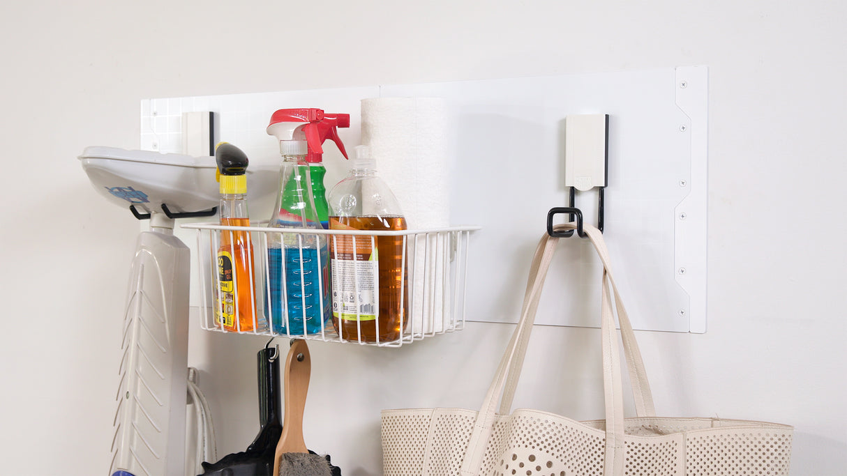 Premium White Hook & Basket Collection