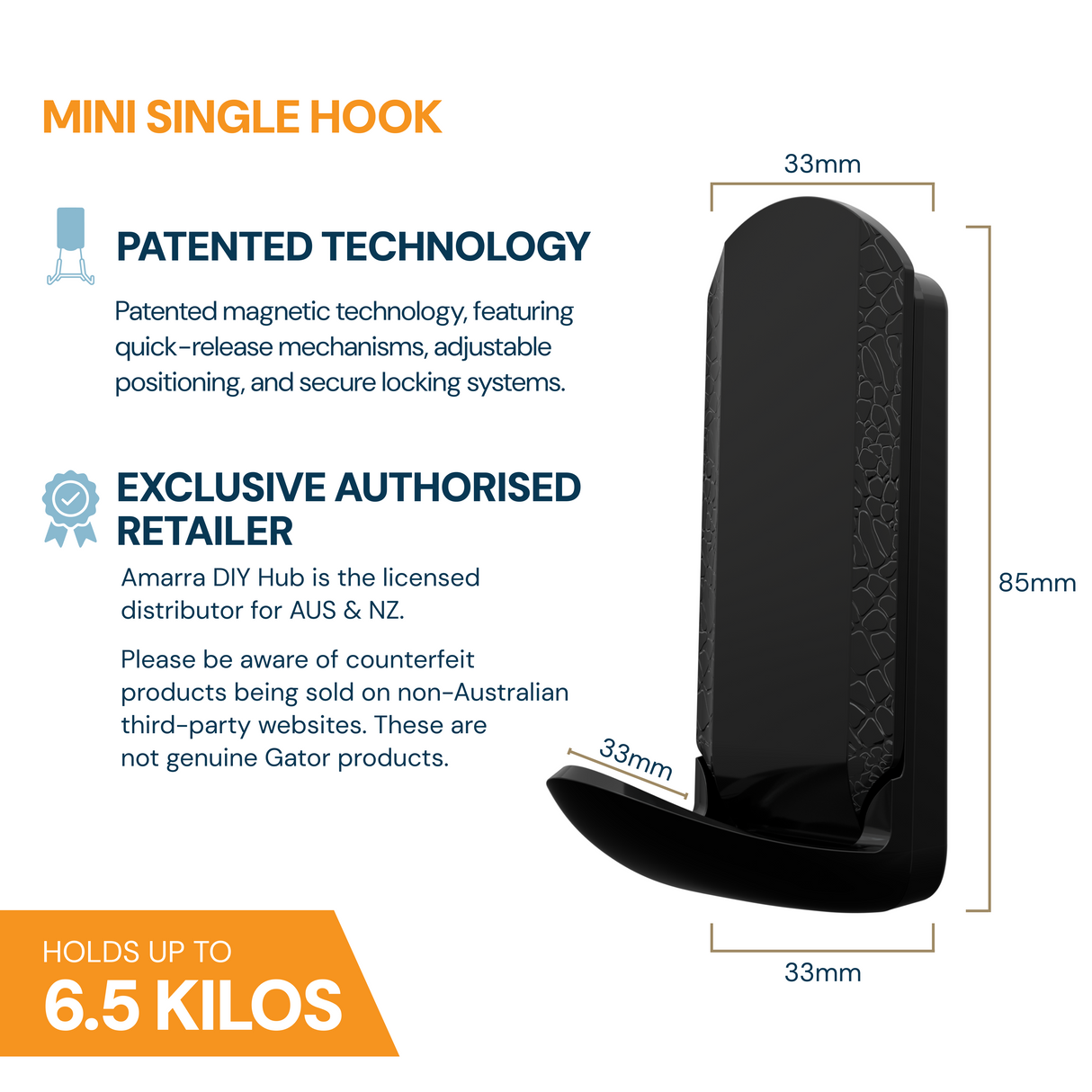 Gator Magnetics Mini Hook