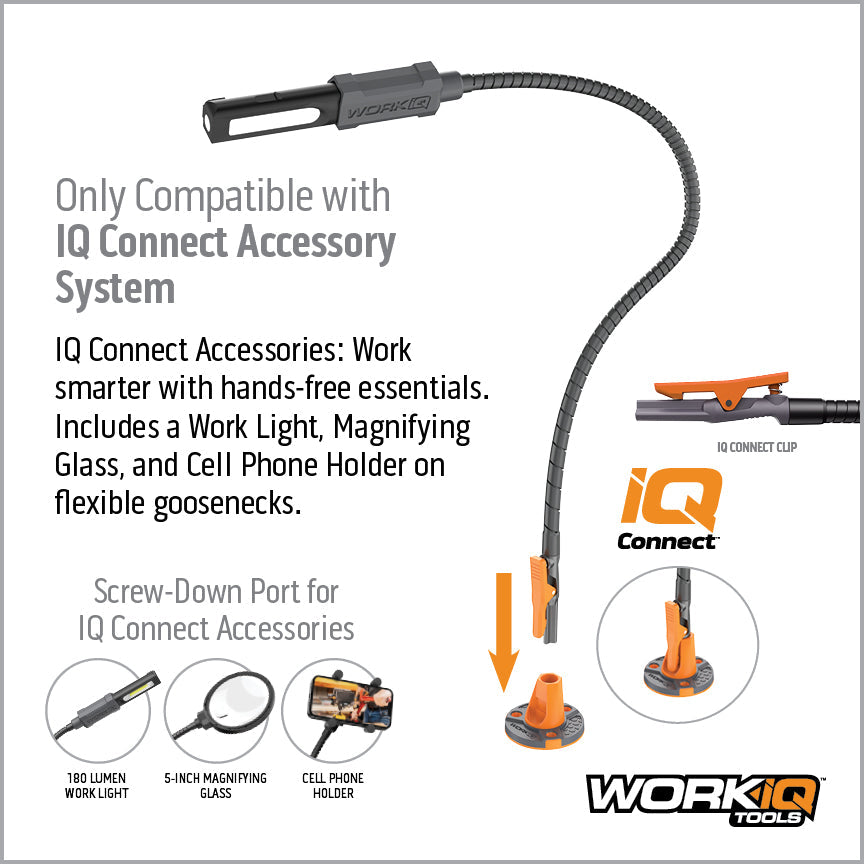 Work IQ Tools - IQ Connect™ Hands-Free Accessory System (With 3 Bench Mounts)