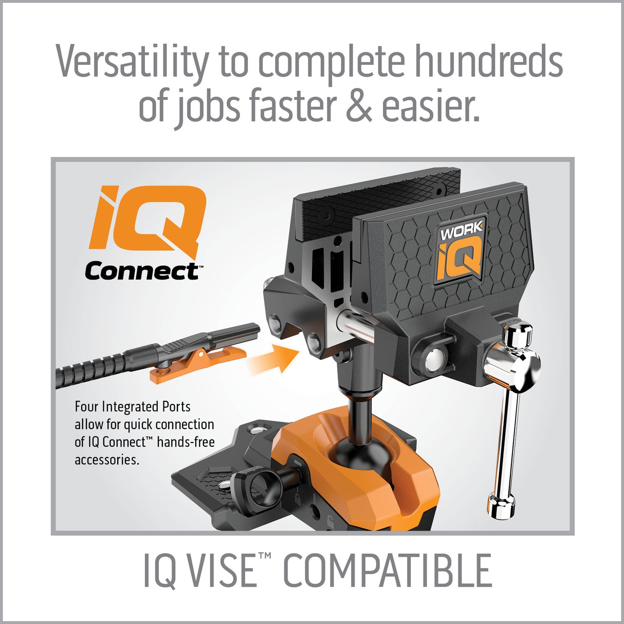 Work IQ Tools - IQ Connect™ Hands-Free Accessory System (With 3 Bench Mounts)