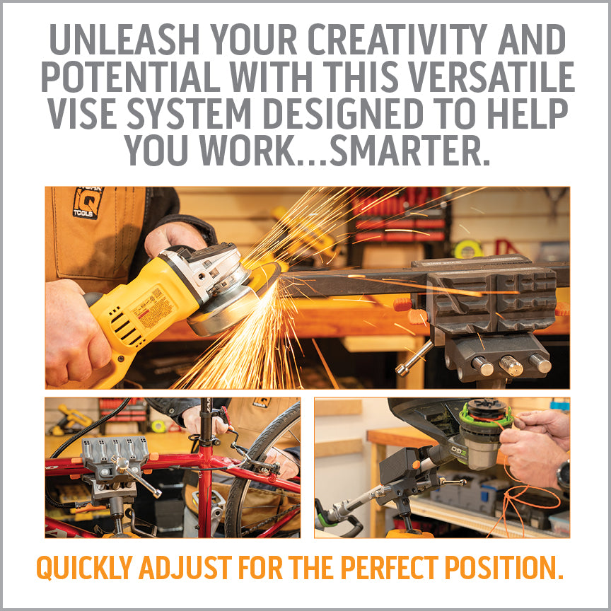 IQ Vise - 360° Articulation - Includes 1 Set of Flex-Fit jaws