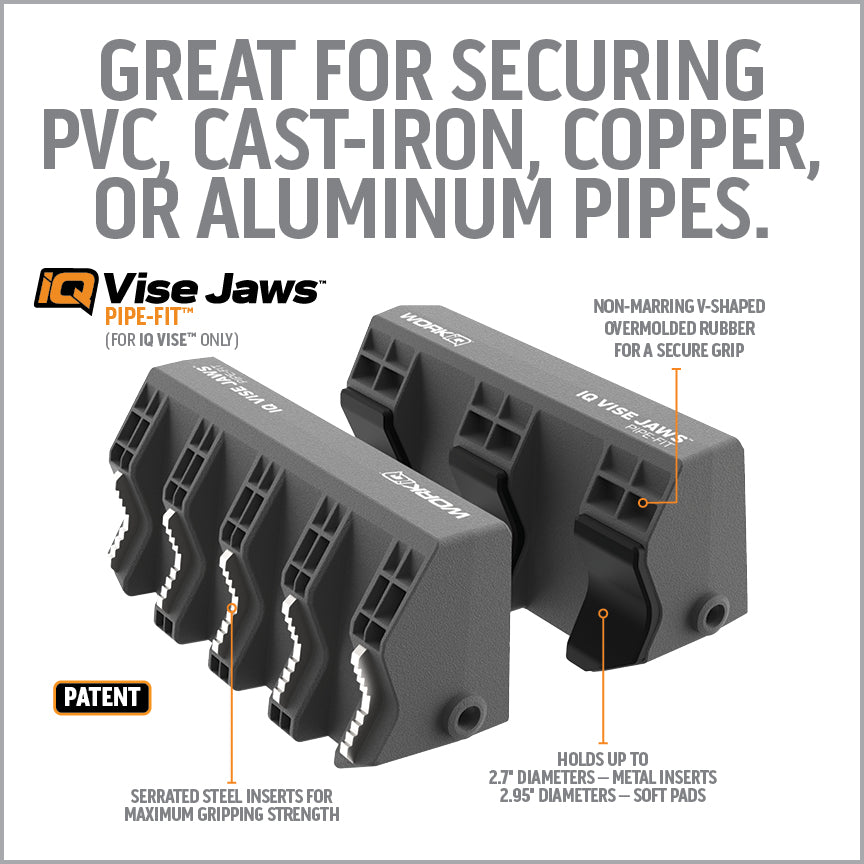 Work IQ Tools - IQ Vise Jaws™ – Pipe-Fit™