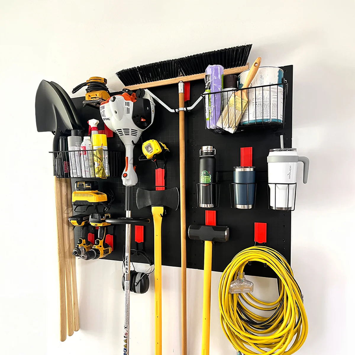 Gator Magnetics The Complete Workshop 10 Bundle in black on a Gator steel wall target
