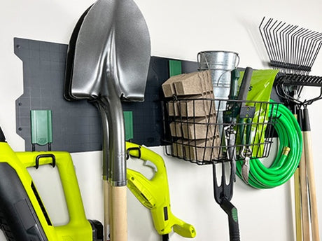 Wall Storage for Gardening Tools: Hooks And Baskets