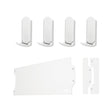 Gator Magnetics Mini Wall Storage & Organisation Intro Kit — white angle grinder holder components laid out on a white background