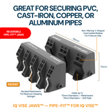 Work IQ Tools - IQ Vise Jaws™ – Pipe-Fit™