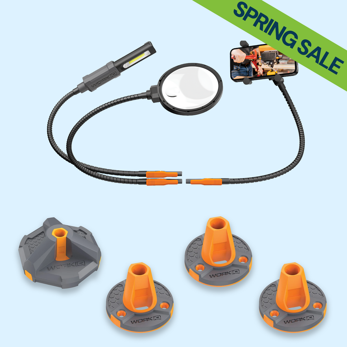 The Hands-Free Kit — IQ Connect System & Clamp Mount