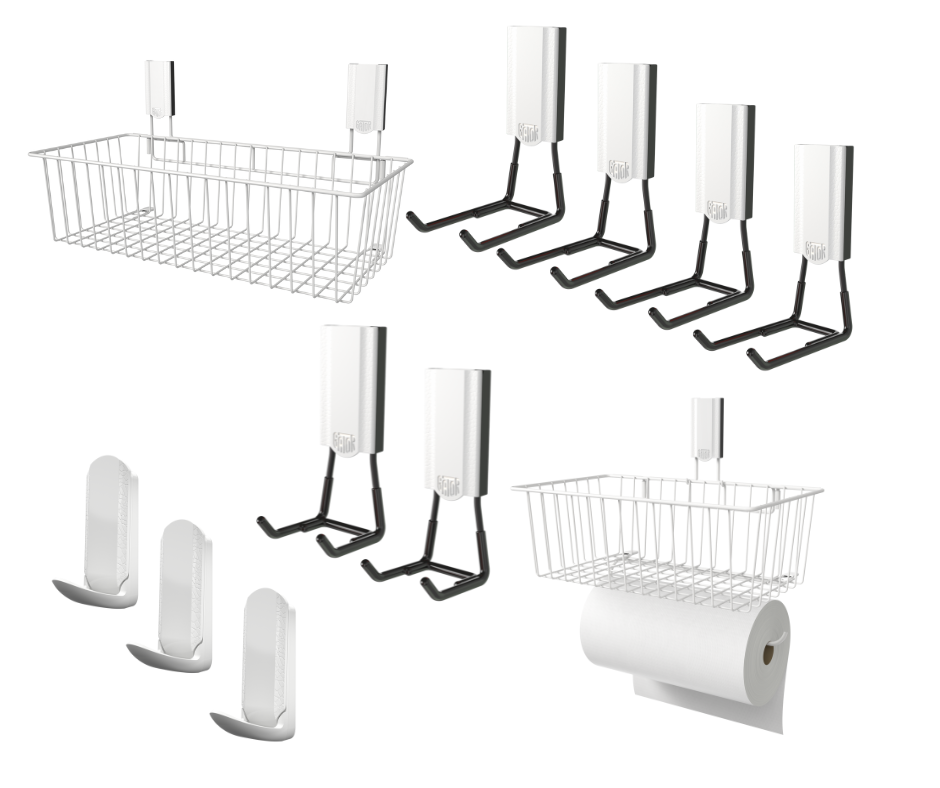 Premium White Hook & Basket Collection