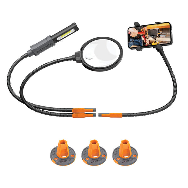 Work IQ Tools - IQ Connect™ Hands-Free Accessory System (With 3 Bench Mounts)
