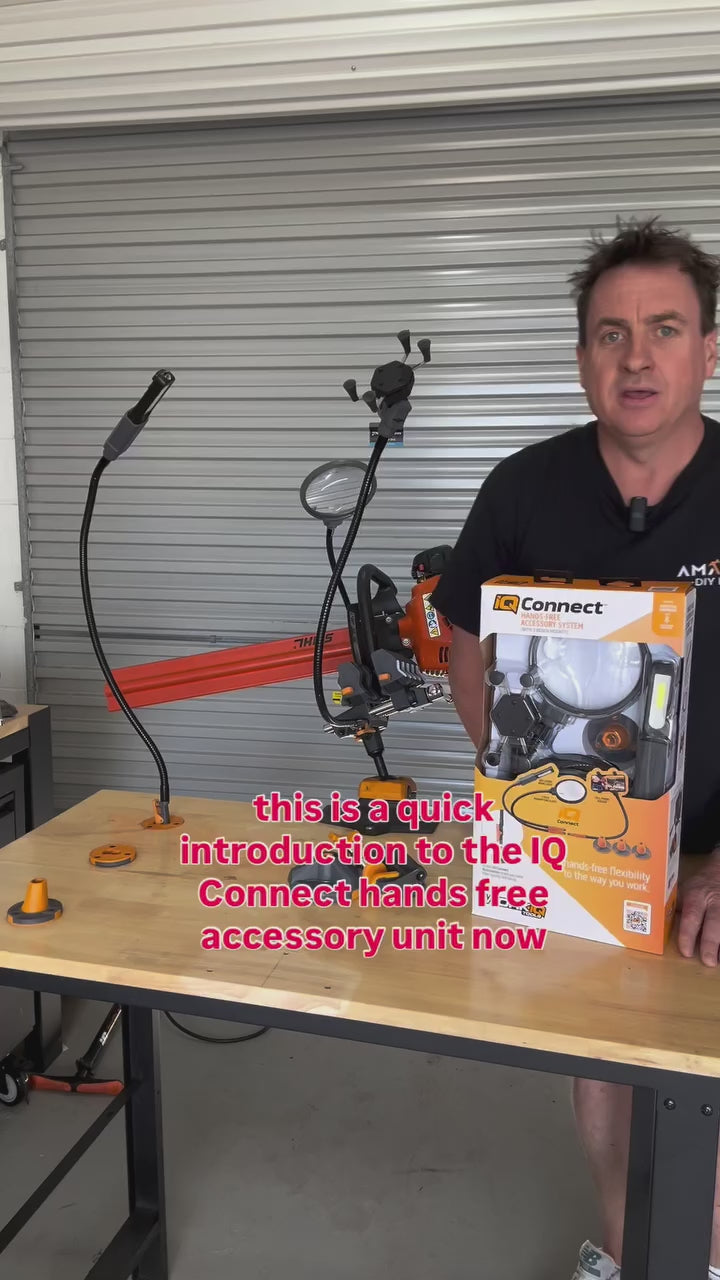Work IQ Tools - IQ Connect™ Hands-Free Accessory System (With 3 Bench Mounts)